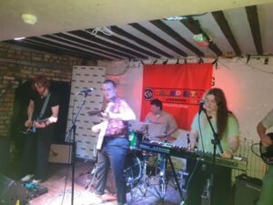 Photo: Declan Welsh and The Decadant West perform at The Shipping Forecast.